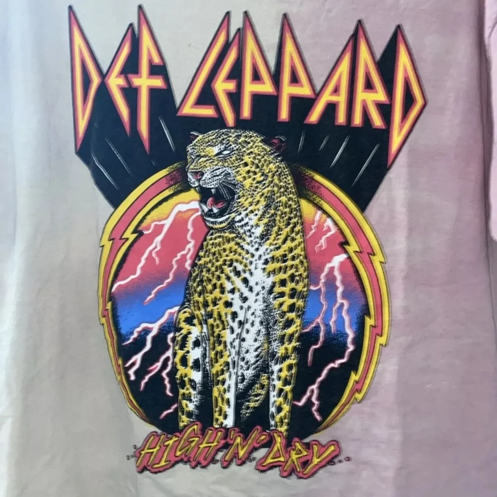 Def Leppard  High ‘N Dry Sz Large Excellent Used Condition, Laundered T Shirt - Picture 3 of 9